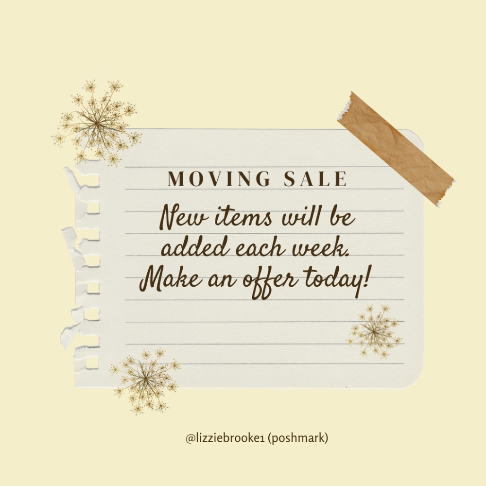 Moving Sale! Jewelry, dresses, tops, and more